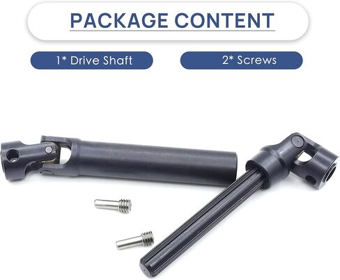 Stainless Steel Driveshaft with Black Coating Heavy-Duty Drive Shaft for TRX4 Axial SCX10 90046 AXI03007 Redcat Gen 8 RC 1/10 Crawler Car Upgrade Accessories(95-130MM) in Saudi Arabia