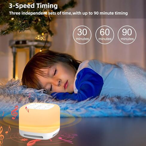 White Noise Machine,Portable Sound Machine for Baby Adult, Features Powerful Battery, 40 Soothing Sound and 8 Colors Light, Noise Canceling for Office & Sleeping, Sound Therapy for Home, Travel, Regis in Kuwait