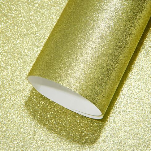 Golden Glitter Cardstock Paper, 15 Sheets 300gsm/110Ib Square Colored Card Paper for Crafts DIY Projects Card Making Birthday Wedding Decoration UAP21GD15 in Saudi Arabia
