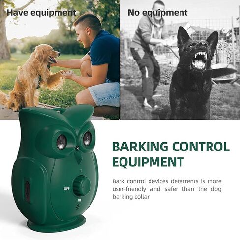 Bark Control Device Ultrasonic Anti Barking Device, 2023 Newest Stop Dog Bark Deterrents with Adjustable Ultrasonic Level Control Sonic Bark Deterrents Up to 50FT Range Safe for Dogs in Kuwait