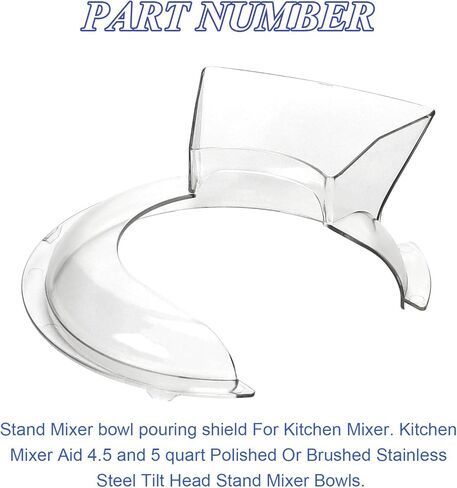 KN1PS(W10616906) درع صب - لمساعدة المطبخ بسعة 4.5 لتر مصقول أو مصقول من الفولاذ المقاوم للصدأ برأس مائلة فقط، يستبدل W11312468، KN1PS، AP6023411، 9709923,3177977 in Kuwait