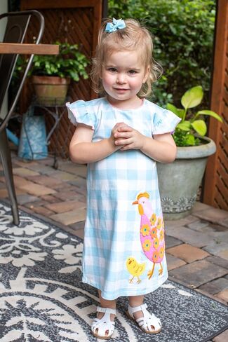 Mud Pie Baby Girl Chicken Tshirt Dress in Saudi Arabia