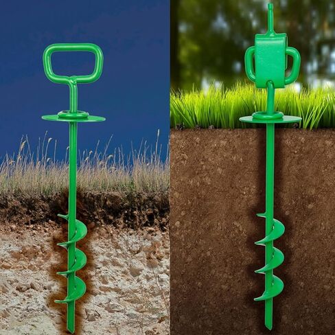 Dog tie Out Stake, 15in Dog tie Out Cable and Stake, Dog Anchor with 16ft Heavy Duty Cable and Drill Adapter, Dog Stake for Beach, Dog Stake and Cable for 100 Lbs Large Dogs in Saudi Arabia