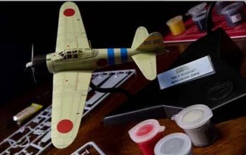 Airfix Grumman F-4F4 Wildcat & Mitsubishi Zero 1:72 Midway Dogfight مزدوجة الحرب العالمية الثانية نموذج بلاستيكي عسكري طقم هدايا A50184 in Saudi Arabia