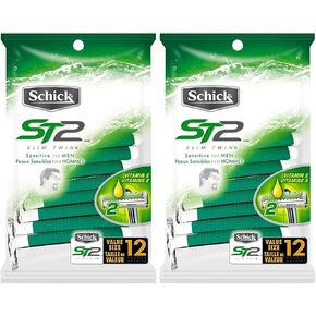 Schick ST2 for Men Sensitive Skin Disposable Razor - 12 ct - 3 pk