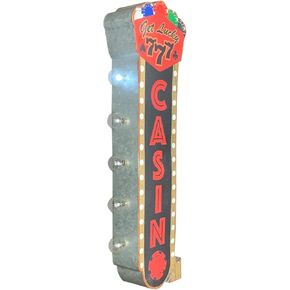 Bourbon Vintage Inspired Double-Sided Marquee LED Sign Retro Wall Decor for the Home, Game Room, Bar, Man Cave, Garage, or Bedroom (25" x 8" x 4")