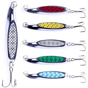 Fishing Lures,Fishing Spoons Lures,Trout Fishing Lures for Bass Walleye Trout Lures Saltwater Fishing Lures 5pcs with Box