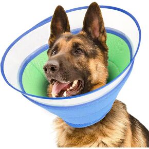 Soft Dog Cone,Dog Cone After Surgery,Comfortable Breathable Dog Cone Collar,Soft Dog Cones for Dogs of All Ages,Protect Pets from Licking Wounds,Soft and Comfortable, Reduce Anxiety(S)