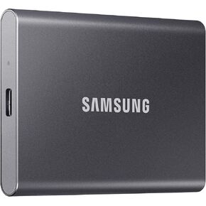 Samsung T7 Portable SSD 500GB - Up to 1050MB/s - USB 3.2 External Solid State Drive, Gray (MU-PC500T/AM)