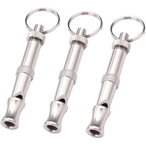 Leadigol 3 Pack Dog Whistle,Whistle Adjustable Sound Supersonic Frequencies Sit Down Whistle Make Dog Stop Barking Whistle Pet Supplies Pet Whistle Key Chain Behavior Training Tool