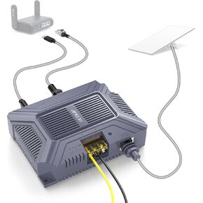 Starlink Gen 3 PoE Injector - 200W 5-in-1 GigE Passive & ESD Protection for Starlink V3 Dishy, 1000Mbps Starlink Ethernet Adapter with USB & Type-C Power Output for Starlink Standard (Gen 3)