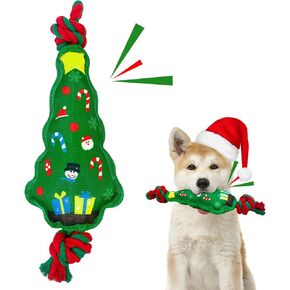 Halloween Dog Toys, Halloween Cotton Rope Dog Toys with Squeak, Halloween Dog Gifts for Small Medium and Large Dogs