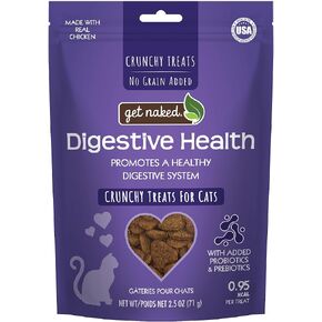 Get Naked Cat Crunchy Treats Chicken Flavor, Digestive Health, 2.5-oz Bag