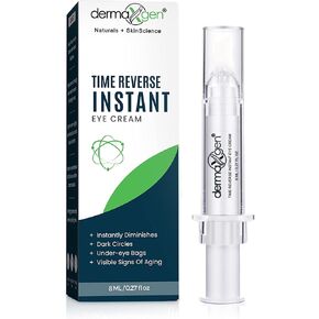 Dermaxgen Instant Eyelift Cream Time Reverse Treatment For Dark Circles, Puffy Eyes, & Wrinkles Anti Aging Serum Reduces Under Eye Bags, Wrinkles, Dark Circles, Fine Lines & Crow's Feet Instantly - 12 MlReduces Under Eye Bags, Wrinkles, Dark Circles, Fine