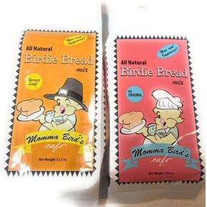 V&P Momma's Bird Bread Mix for Bird Food or Bird Treat - Bundle of One Original and One Harvest Bag