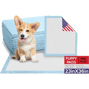 AbsorbEase® Large Puppy Pee Pads 23"x36" | Dog Pee Training Pads | Disposable Pet Piddle and Potty Pads for Puppies | Dogs | Doggie| Cats | Rabbits ((100 Count 23" x 36" ))