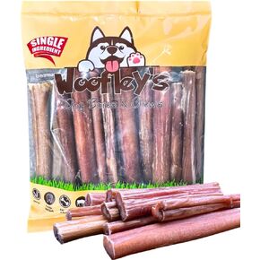 Woofley's 4-5" Bulk Regular Bully Sticks - (20 Count) - Bully Sticks for Dogs - Long Lasting Bully Stick Dog Chews