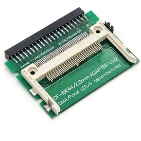 CF Compact Flash Memory Card to 2.5-inch Female Right-Angle IDE 44-pin Adapter Converter for Laptop (CF to IDE Male)