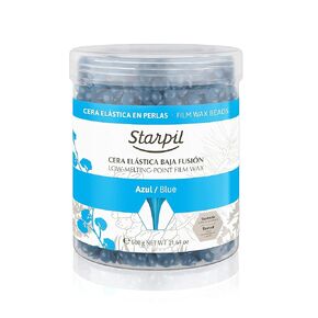 Starpil Blue Hard Wax Beads 600g Waxing Beads for Painless Hair Removal, Perfect for Brazilian, Bikini, Face, Legs, Underarm, Back, and Chest - Ideal for Sensitive Skin – Stripless Polymer Blend Wax