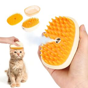 Cat Steam Brush for Shedding, Pet Massage Grooming Brush, Spray Cat Brush, Cat Mist Brush, Pet Hair Cleaning Brush Comb for Cats and Dogs