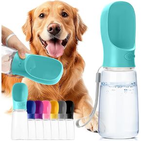 Mr. Pen- Dog Water Bottle, 19 oz, Large, Aqua Blue, Portable Dog Water Bottle Dispenser, Dog Travel Water Bottle, Travel Dog Water Bottle Portable Water Bottle for Dogs On The Go, Pet Water Bottle