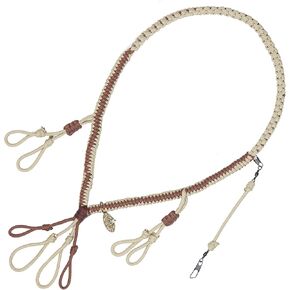 Rig'Em Right Waterfowl Copperhead Deluxe 4-Call Paracord Bird Hunting Lanyard - Two Loops Per Call, with Wide Braid for Ultimate Neck Comfort