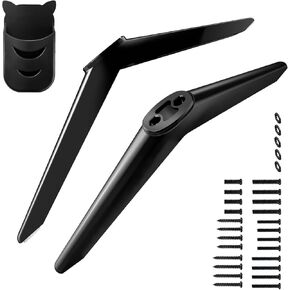 TV Legs for TCL Roku 28inch 32inch 40inch 43inch 49inch 50inch 55inch 65inch TV Stand Legs,Replacement Legs for TCL Roku TV 32S359 49S515 50S453 55S455 with Screws Set,Remote Holder & Instructions