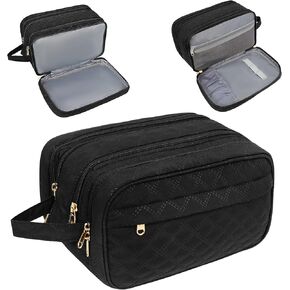 YESBAG Toiletry Bag,Hanging Travel Makeup Organizer Cosmetic Bag Makeup Bag for Full Sized Toiletries (Pink)