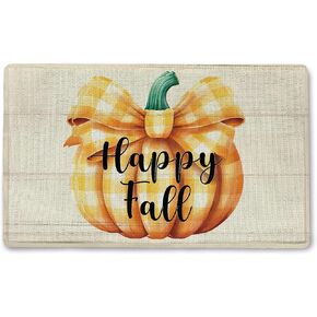 Doormat-Autumn Doormats Fall Decor Indoor Outdoor Entrance Welcome Door Mat, Kitchen Mat Fall Decorations House Outdoor Mat, Farmhouse Front Door Porch Outdoor Indoor 17 x 30 Inch