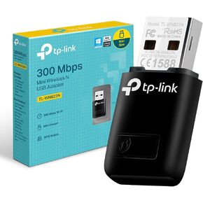 TP-Link TL-WN823N N300 Mini USB Wireless WiFi network Adapter for pc, Ideal for Raspberry Pi,Black