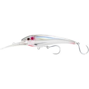 Nomad Design DTX Minnow 165 with Patented Autotune System - Distressed Baitfish Swimming Action, BKK Diablo