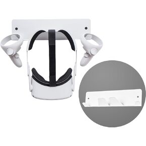 Universal VR Wall Mount, Durable Aluminum Alloy, Holds Quest 2/3, Pro, Meta/Oculus, Valve Index, PSVR 2, HTC Vive, Pico 4 & More Securely for Enhanced Gaming Experience