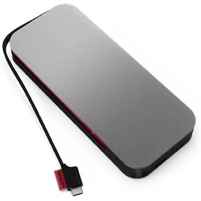 Lenovo GO USB-C Laptop Power Bank, 20000 mAh, 65W, USB-C and USB-A Ports, Fast Charging Portable Power Station with Integrated Cable