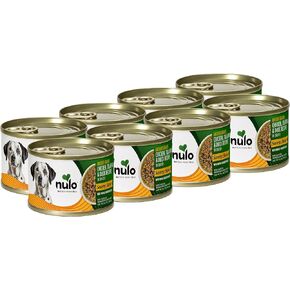 Nulo Ancient Grains Savory Stew with Whole Ingredients Puppy & Dog Food, Chicken, Tilapia, and Duck in Broth, 6.0 Ounce, 8 Cans
