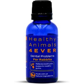 HealthyAnimals4Ever All-Natural Rabbit Dental Problems Treatment | Effective Homeopathic Support | Preventive Care for Dental Issues and Overgrown Teeth | Rabbit Oral Health Tablets | 300 Count