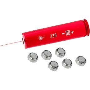 GOTICAL 338 Lapua Magnum Red Laser Boresighter .338 Laser Bore Sight 338 Cartridge Laser Boresight Durable Material