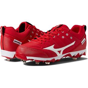 Mizuno Men's 9-Spike Ambition 2 Baseball Shoe, Navy-White, 9