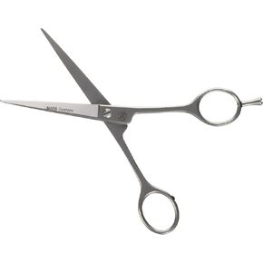 Mars Professional Ergonomic Stainless Steel Hair Cutting Shears with Fingerhook, Microserrated, 6" Length