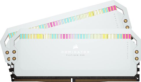Corsair Dominator Platinum RGB DDR5 64GB (2x32GB) 5200MHz C40 Intel Optimized Desktop Memory (Onboard Voltage Regulation, Patented CORSAIR DHX Cooling, 12 Ultra-Bright CAPELLIX RGB LEDs) Black in Kuwait