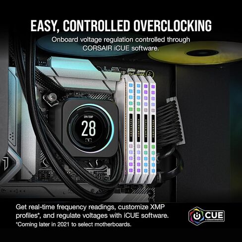 Corsair Dominator Platinum RGB DDR5 64GB (2x32GB) 5200MHz C40 Intel Optimized Desktop Memory (Onboard Voltage Regulation, Patented CORSAIR DHX Cooling, 12 Ultra-Bright CAPELLIX RGB LEDs) Black in Kuwait