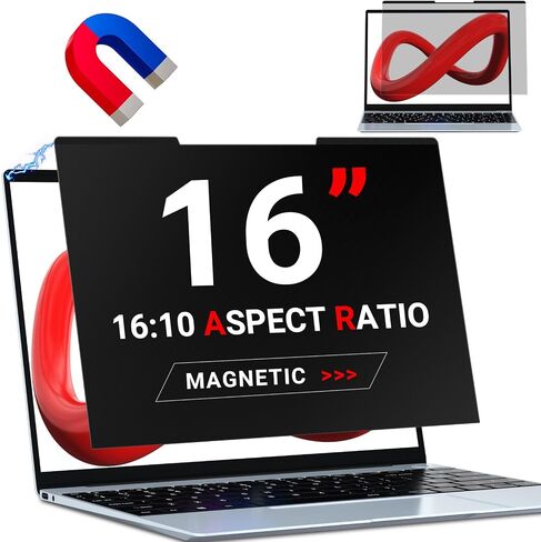 ZOEGAA Laptop Privacy Screen 16 inch,Magnetic Privacy Screen 16 inch for 16:10,Factory has been Focusing on the Research and Production and owns many international Patents such as Filtration Membranes in Kuwait