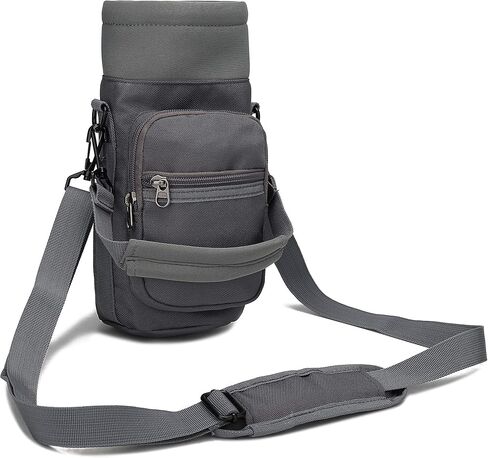 Water Bottle Pouch Multi-Purpose Hydration Waist Carrier Bag with Detachable Handle Strap &Shoulder Strap in Saudi Arabia