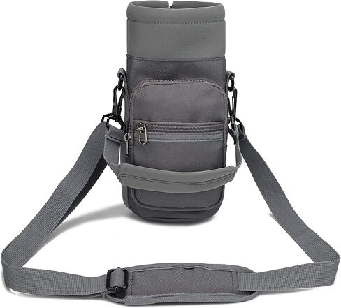 Water Bottle Pouch Multi-Purpose Hydration Waist Carrier Bag with Detachable Handle Strap &Shoulder Strap in Saudi Arabia