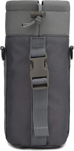 Water Bottle Pouch Multi-Purpose Hydration Waist Carrier Bag with Detachable Handle Strap &Shoulder Strap in Saudi Arabia