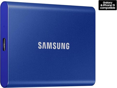 سامسونج وسيط تخزين ذو حالة ثابتة خارجي محمول T7 500GB USB 3.2 رمادي (MU-PC500T)، MU-PC500T/AM in Kuwait