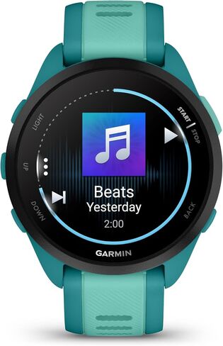 Garmin Forerunner 165 Music GPS Running Smartwatch, Fitness Tracker Smart Watch for Women and Men Bundle with Accessories - Turquoise/Aqua in Saudi Arabia