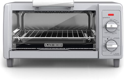 BLACK+DECKER TO1705SG 4-Slice Toaster Oven, Easy Controls, Stainless Steel in Saudi Arabia