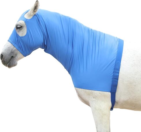 Stretch Horse Hood with Zip Lycra Full Face Lightweight Neck Cover in Kuwait