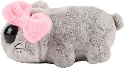 Sad Hamster Meme Plush Toy with Pink Bow, Handmade Crochet Built-in Violin Sound for Soft Cute Sad Hamster (Keychain with Music) in Saudi Arabia