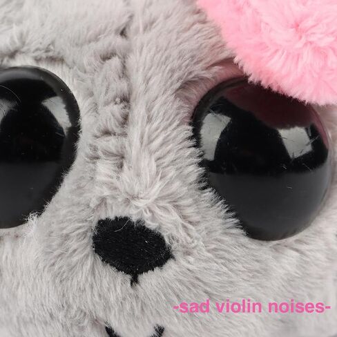 Sad Hamster Meme Plush Toy with Pink Bow, Handmade Crochet Built-in Violin Sound for Soft Cute Sad Hamster (Keychain with Music) in Saudi Arabia